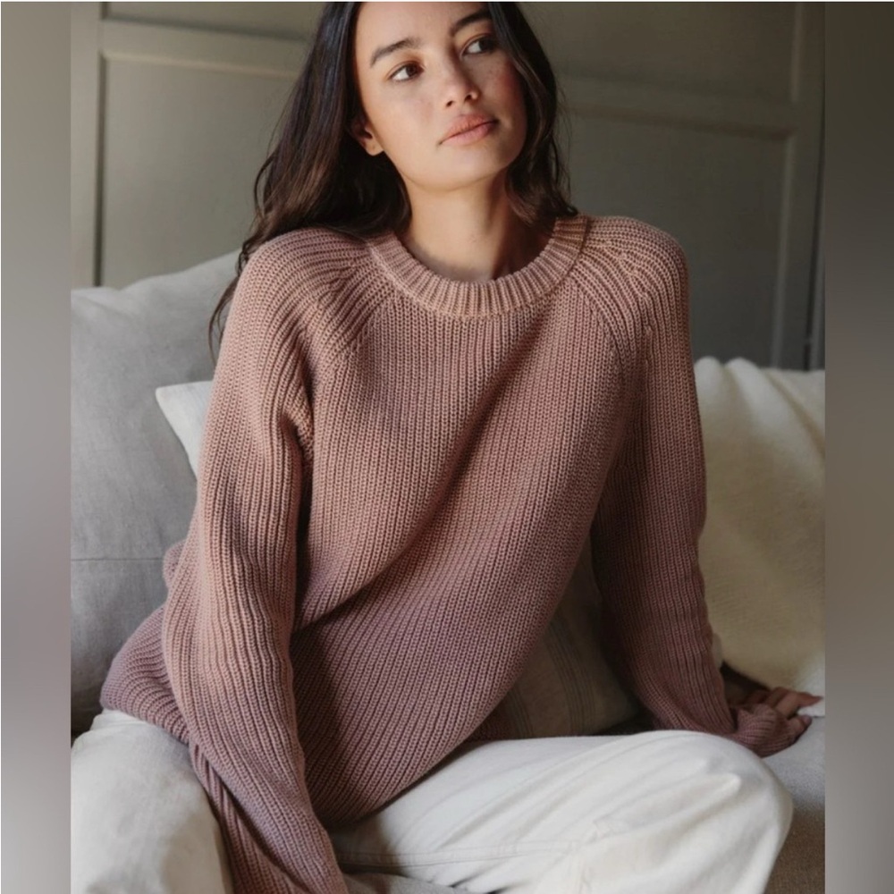 Jenni Kayne Cashmere Fisherman in Mauve. Medium - NWOT.